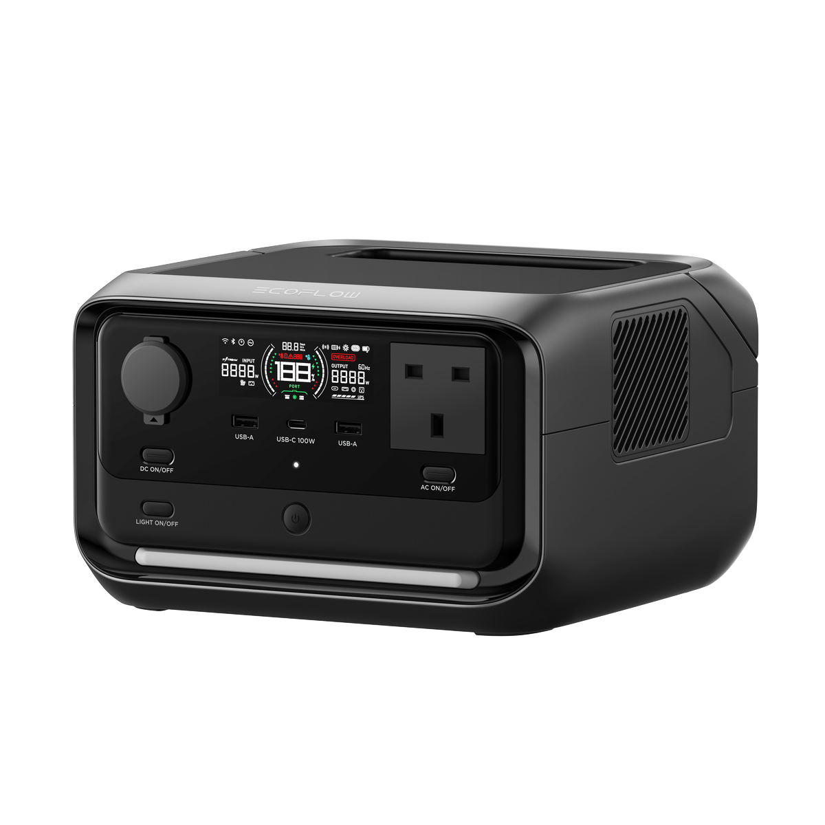 EcoFlow RIVER 3 Plus Portable Power Station – 286Wh LiFePO4 (Expandable), 600W AC Output, UPS <10ms, Solar Ready