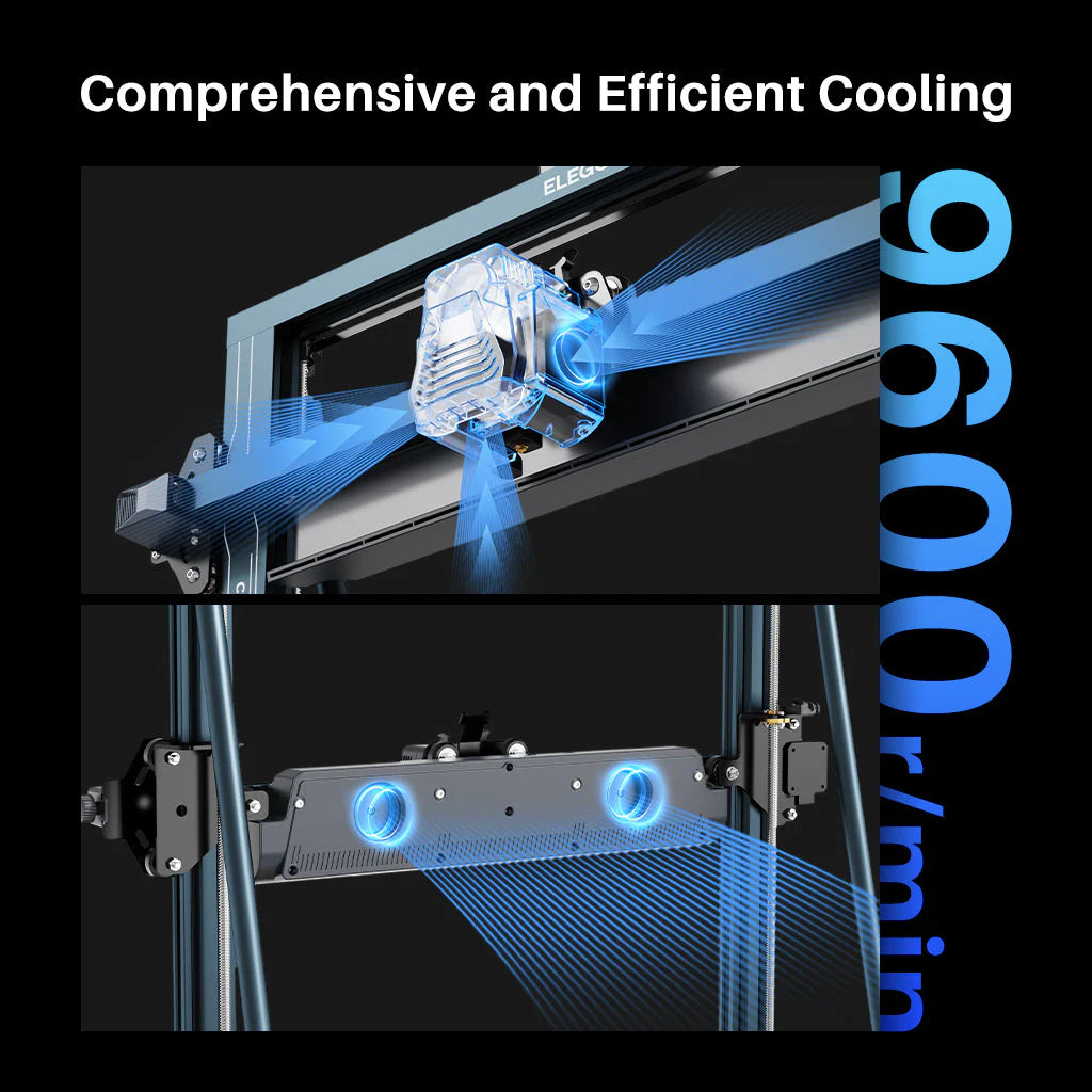 Elegoo Neptune 4 Plus — FDM 3D Printer, 320×320×385 mm Large Build Volume, High-Temperature 300 °C Nozzle, Auto Bed Leveling, High-Speed & Precise Printing