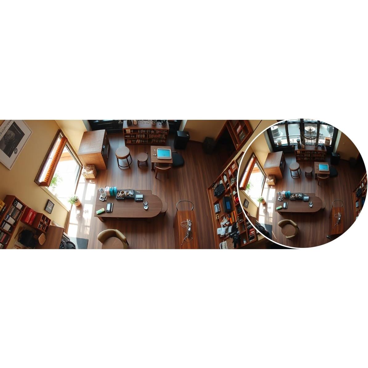 EZVIZ 6MP 3K+ Wi-Fi Panoramic Fisheye Security Camera, 360° View, AI Human Detection, IR Night Vision, Two-Way Talk, 512GB