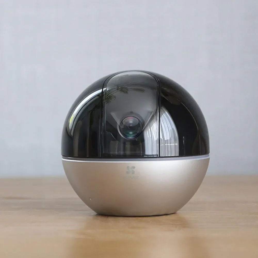 EZVIZ E6 3K Smart Home Security Camera with AI Detection, 360° Pan-Tilt, Two-Way Audio, Dual-Band Wi-Fi, Works with Alexa