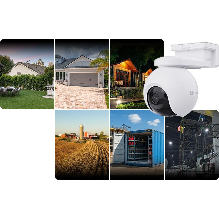 EZVIZ EB8 Pro 4G Security Camera – True 4K Pan/Tilt, No Wi-Fi Needed, Smart Tracking, Color Night Vision, Battery Powered, IP65