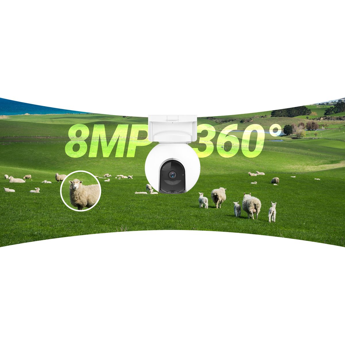 EZVIZ EB8 Pro 4G Security Camera – True 4K Pan/Tilt, No Wi-Fi Needed, Smart Tracking, Color Night Vision, Battery Powered, IP65