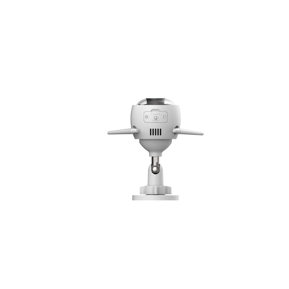 كاميرا EZVIZ H3 الذكية للمنزل بتقنية Wi-Fi بدقة 3K مع خاصية اكتشاف الأشخاص/المركبات بالذكاء الاصطناعي، ورؤية ليلية ملونة، وصفارات الإنذار والضوء الساطع، وتصنيف IP67، ودعم سعة تخزين 512 جيجابايت