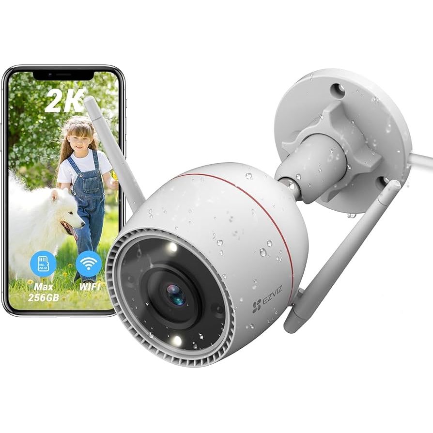EZVIZ H3c 2K+ Wi-Fi Smart Outdoor Security Camera with Color
