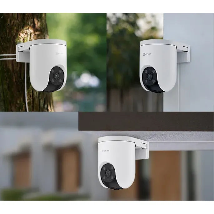 EZVIZ H8c Pro 4K Pan & Tilt Outdoor Wi-Fi Security Camera, Color Night Vision, Siren & Strobe, Two-Way Talk, Auto-Tracking, microSD/Cloud