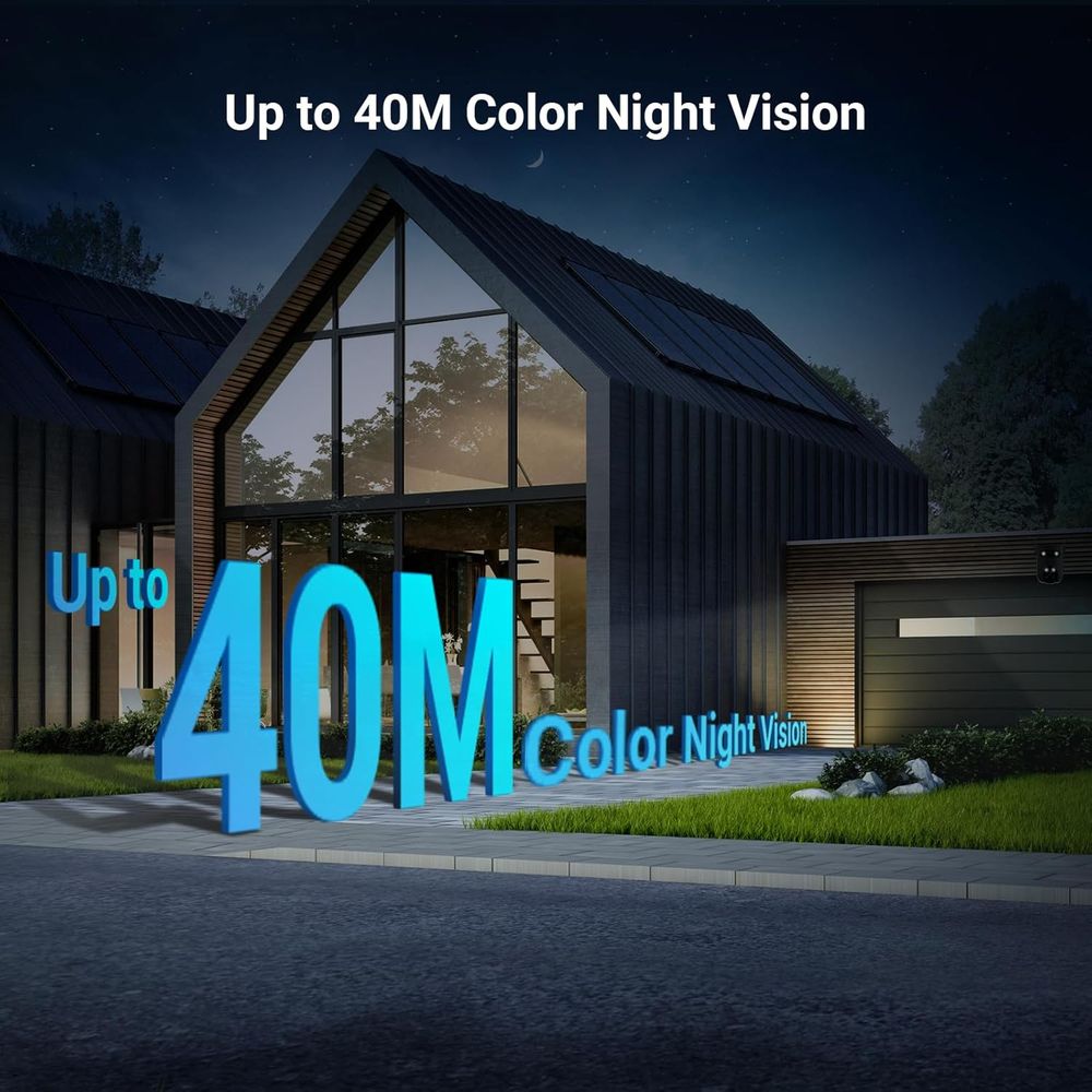 EZVIZ H9c 3K Dual-Lens Wi-Fi Pan & Tilt Camera, AI Detection, Color Night Vision, 360° View, Siren, Alexa Compatible, MicroSD & Cloud Storage