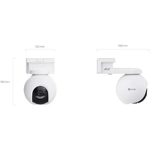 EZVIZ 8MP 4K Smart Home Battery Security Camera Kit, 360° Pan & Tilt, AI Human & Vehicle Detection, Color Night Vision, 10400mAh