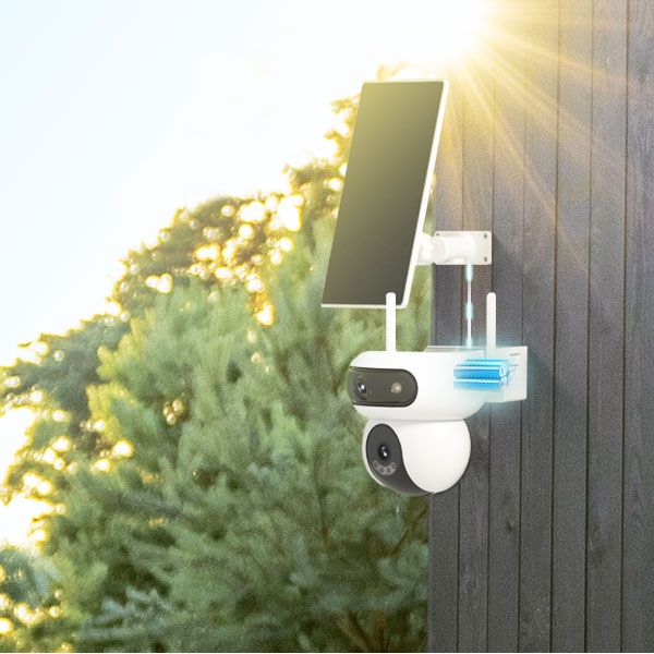 كاميرا EZVIZ CS-HB90 الذكية الخارجية، عدسات مزدوجة 2K+ 4MP، تتبع ذكي تلقائي، تعمل بالبطارية، رؤية ليلية ملونة