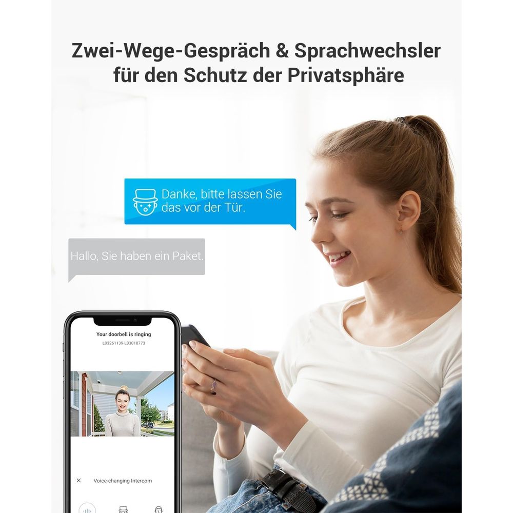 EZVIZ HP7 Smart Video Doorphone with 2K Camera, 7" Touch Screen & Dual-Band Wi-Fi