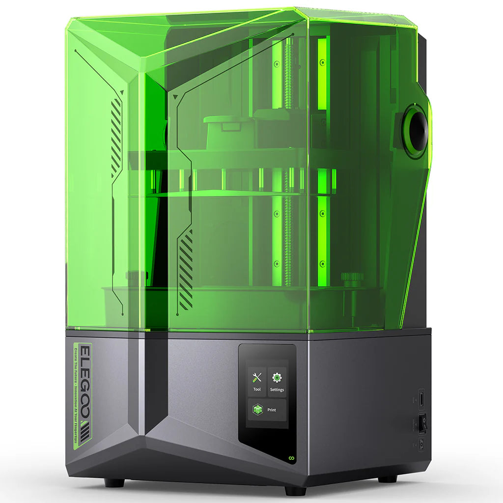 طابعة ثلاثية الأبعاد بالراتنج ELEGOO Saturn 4 بدقة 12K، شاشة LCD أحادية اللون مقاس 10 بوصات بدقة 12K، طباعة MSLA عالية الدقة مع ضبط تلقائي للمستوى، حجم بناء كبير، للمنمنمات والنماذج الأولية