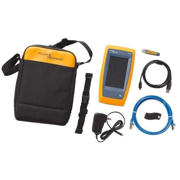 جهاز اختبار الكابلات والشبكات Fluke Networks LinkIQ مع اختبار حمل PoE، دعم 10G، رسم خرائط الأسلاك، وتشخيصات المحول