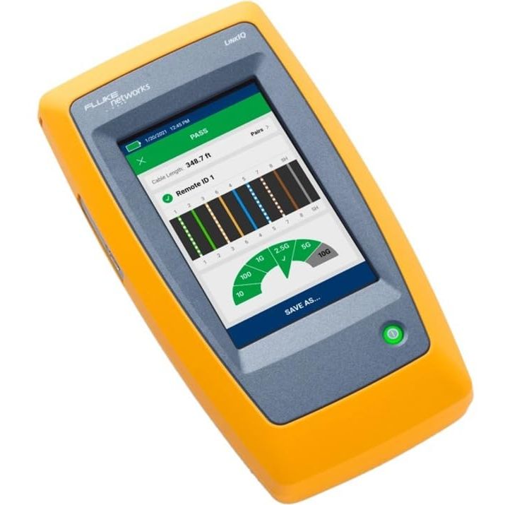 Fluke Networks LinkIQ Cable + Network Tester with PoE Load Test, 10G Support, Wire Mapping, and Switch Diagnostics