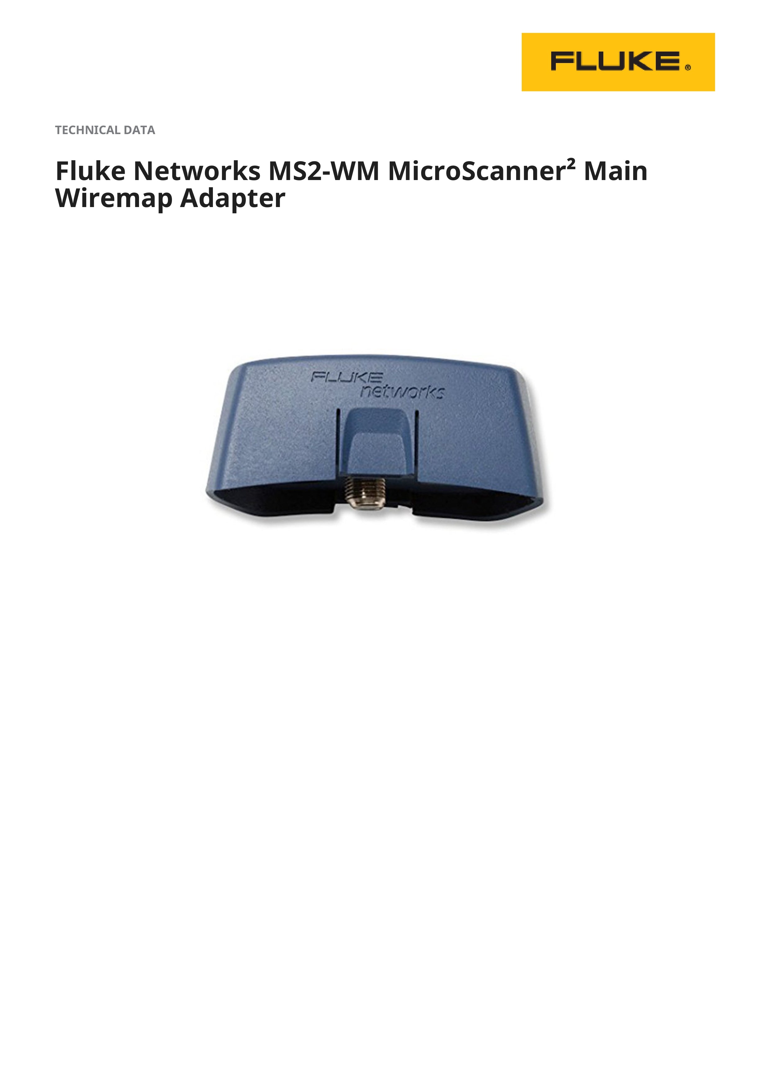 Fluke Networks MS2-WM MicroScanner² Main Wiremap Adapter – Replacement ...