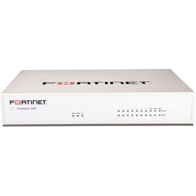 Fortinet FortiGate FG-61F جدار حماية من الجيل الجديد مع ترخيص UTP لمدة سنة واحدة، سرعة جدار حماية 10 جيجابت في الثانية، تصميم مكتبي