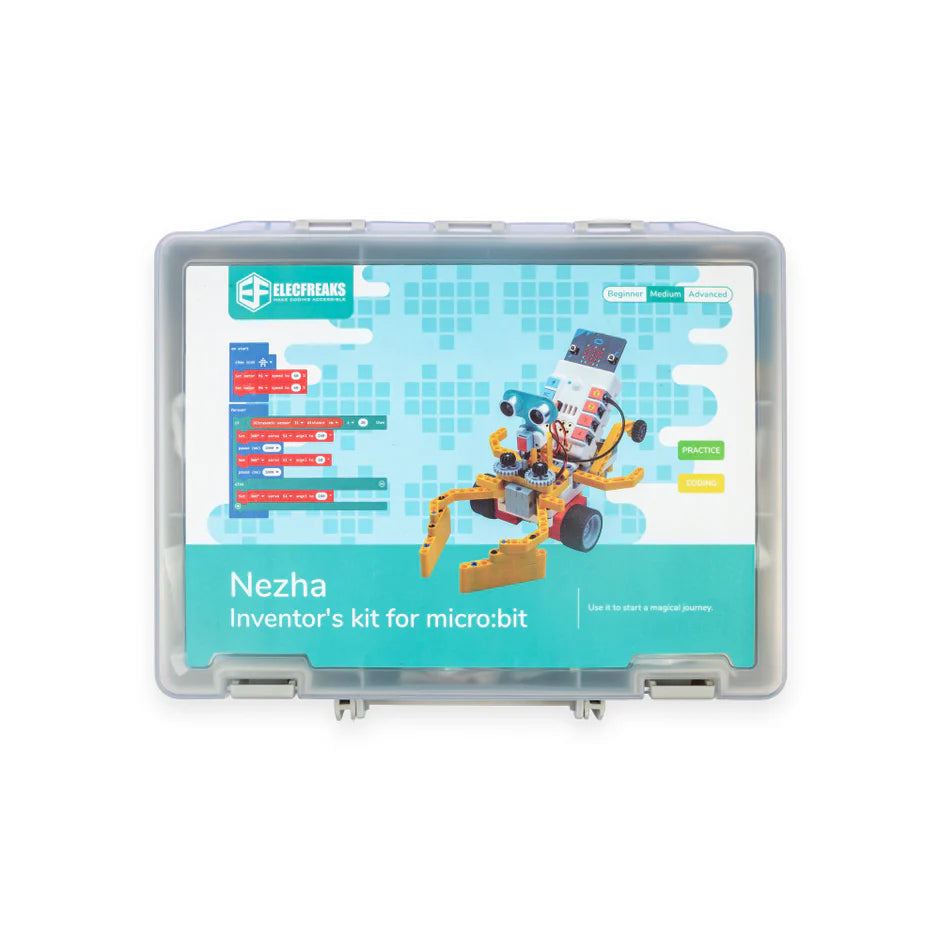 ELECFREAKS Nezha 48-in-1 Inventor's Kit – Expandable micro:bit STEM Kit with 400+ Bricks & 11 Sensors