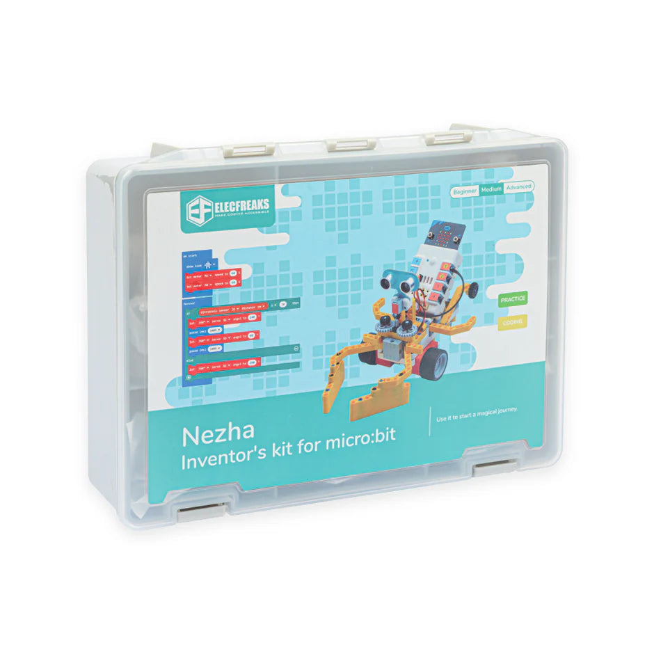 ELECFREAKS Nezha 48-in-1 Inventor's Kit – Expandable micro:bit STEM Kit with 400+ Bricks & 11 Sensors