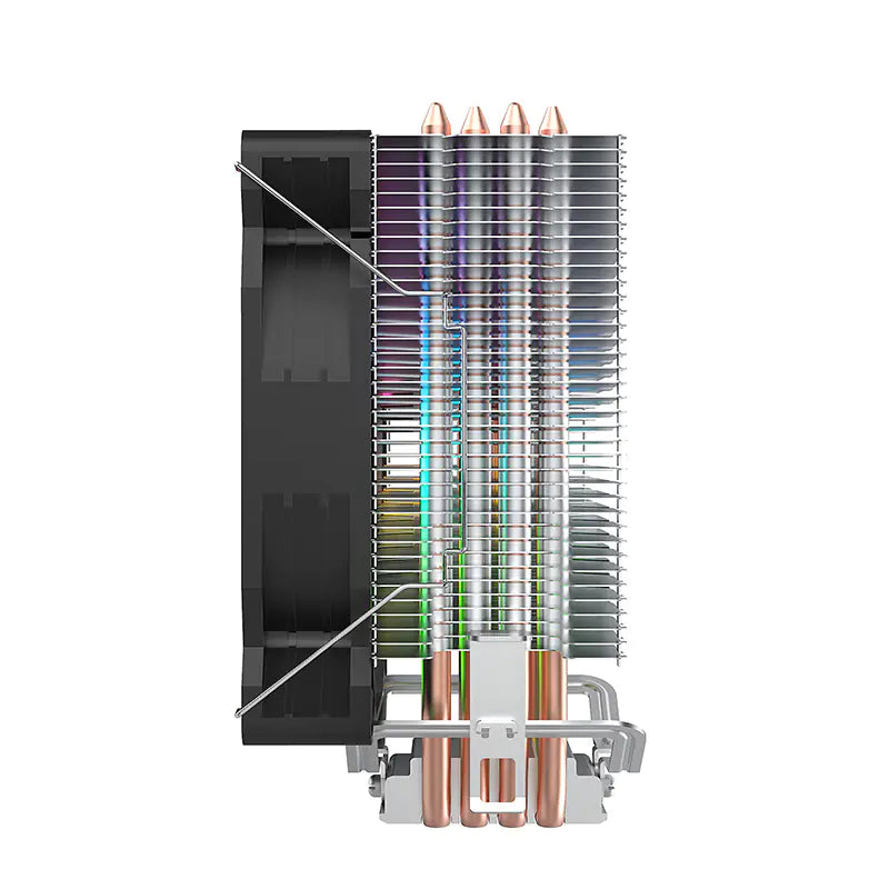 Huntkey Frozen 400SE RGB CPU Cooler – 4 Heat Pipes, 120 mm Fan
