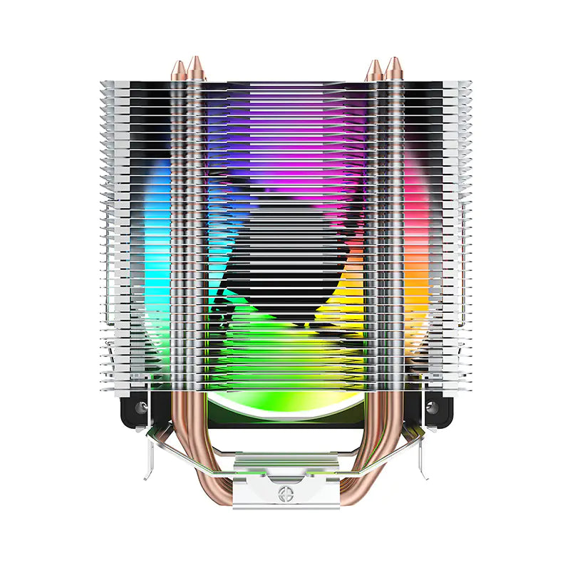 Huntkey Frozen 400SE RGB CPU Cooler – 4 Heat Pipes, 120 mm Fan