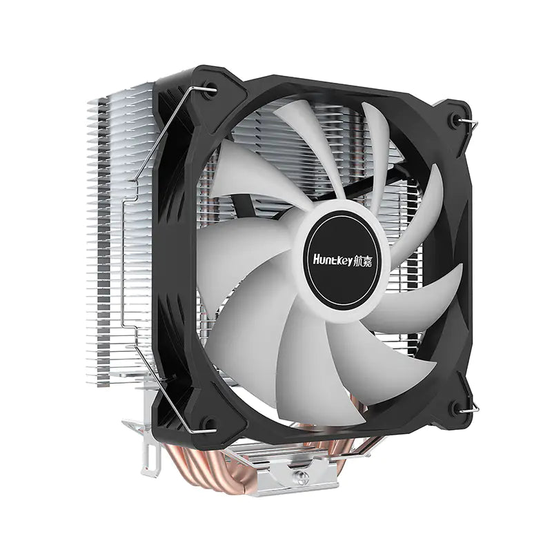 Huntkey Frozen 400SE RGB CPU Cooler – 4 Heat Pipes, 120 mm Fan