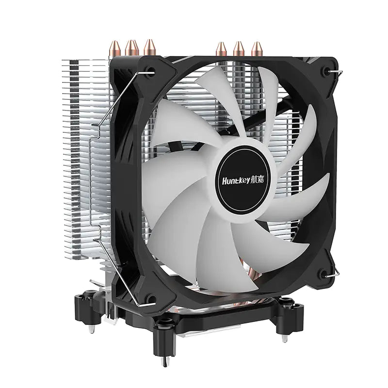 Huntkey Frozen 400SE RGB CPU Cooler – 4 Heat Pipes, 120 mm Fan