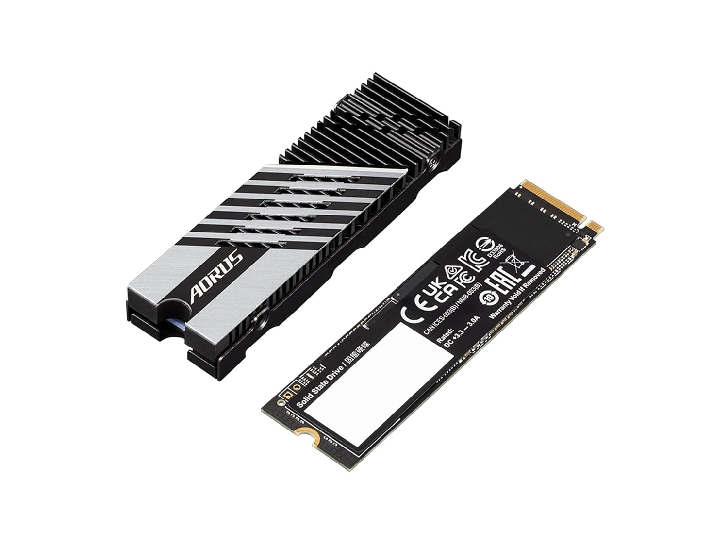 GIGABYTE AORUS Gen4 7300 SSD PCIe 4.0 NVMe M.2 محرك الأقراص الصلبة الداخلي ذو الحالة الصلبة مع سرعة قراءة تصل إلى 7300 ميجابايت/ثانية، وسرعة كتابة تصل إلى 6000 ميجابايت/ثانية