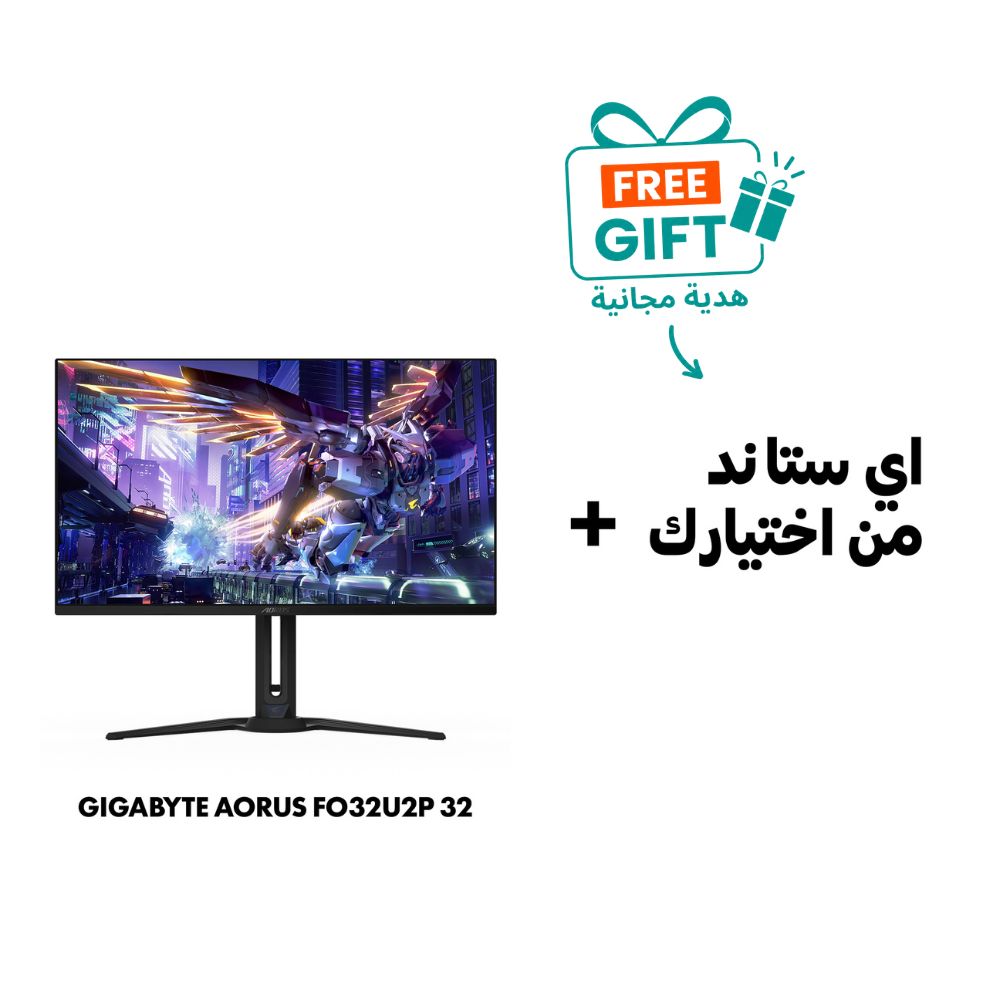 GIGABYTE AORUS FO32U2P 32" QD-OLED Gaming Monitor – 4K UHD, 240Hz, 0.03ms, DisplayPort 2.1 UHBR20, DCI-P3 99%