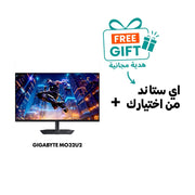 شاشة ألعاب جيجابايت MO32U2 مقاس 31.5 بوصة بتقنية QD-OLED ودقة 4K — 3840×2160 UHD، معدل تحديث 240 هرتز، زمن استجابة 0.03 مللي ثانية، 99% من ألوان DCI-P3، دعم عرض HDR الأسود الحقيقي 400، منفذ HDMI 2.1، منفذ DisplayPort، منفذ USB-C، مكبرات صوت مدمجة