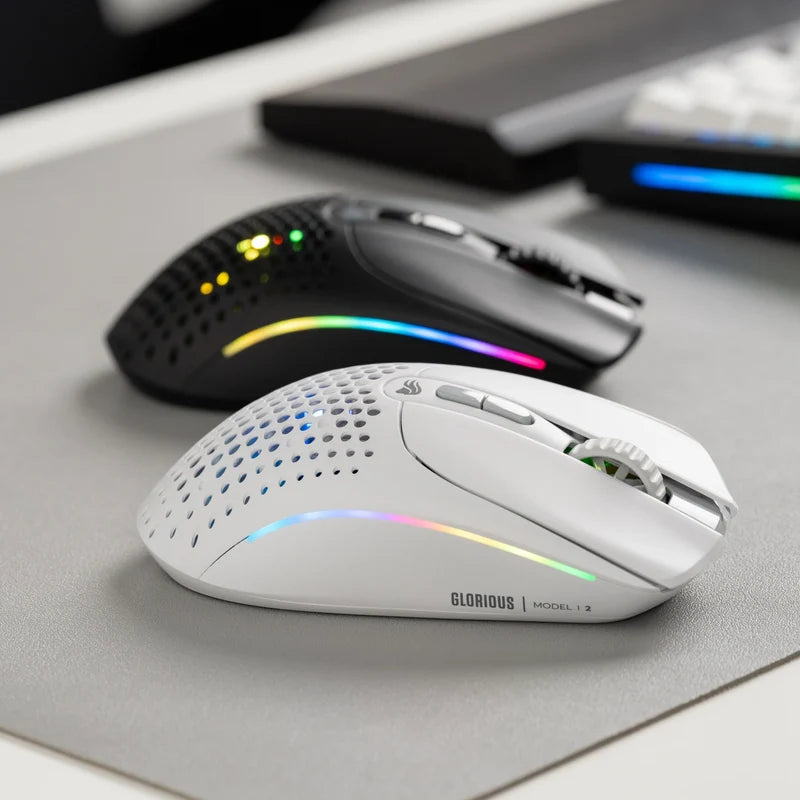 Glorious Model I 2 Wireless Gaming Mouse, 75g Ultralight, 26,000 DPI, 9 Programmable Buttons, Tri-Mode Connectivity, RGB, Up to 210H Battery