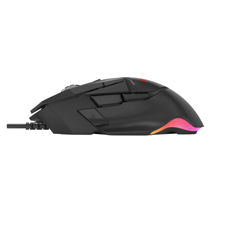 XTRIKE ME GM520 RGB Gaming Mouse - Optical Sensor 12,800 DPI - 8 Programmable Buttoms - 1000HZ Polling Rate With Software