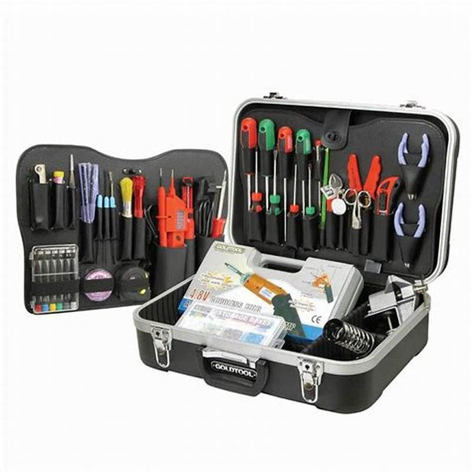 Field Engineer Tools GOLDTOOL GTK-900B 85-Piece Field Engineer’s Professional Tool Kit, Net ...