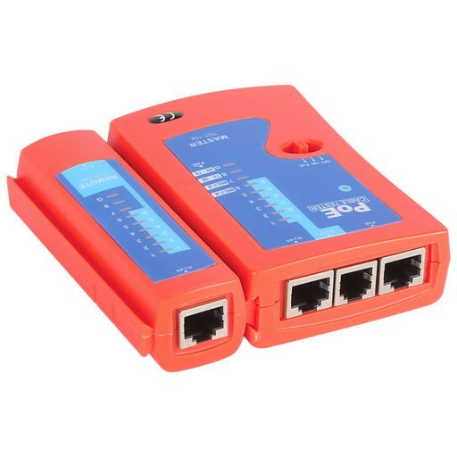 جهاز اختبار كابل PoE ومحدد PoE من GOLDTOOL TCT-102، اختبار LAN RJ45/RJ11/BNC مع كشف IEEE 802.3af/at