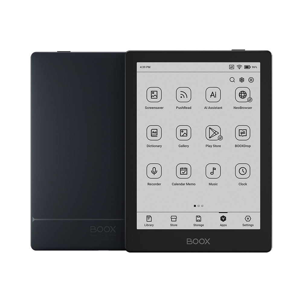 BOOX Go 6 – 6" Carta 1300 ePaper Reader, Android 11, 2GB RAM, 32GB Storage, microSD Slot, Front Light, Audio Support With MAGN. CASE