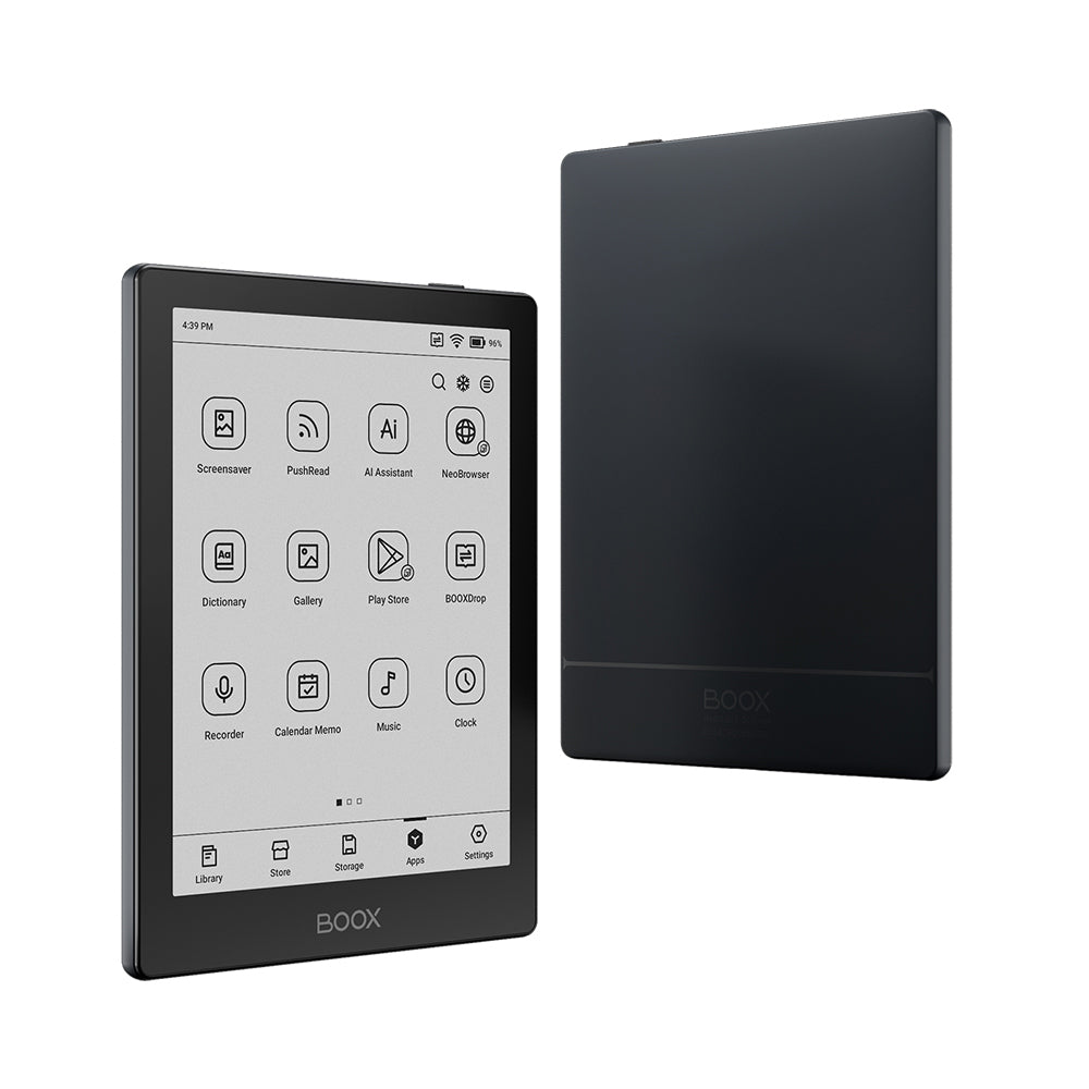 BOOX Go 6 – 6" Carta 1300 ePaper Reader, Android 11, 2GB RAM, 32GB Storage, microSD Slot, Front Light, Audio Support With MAGN. CASE