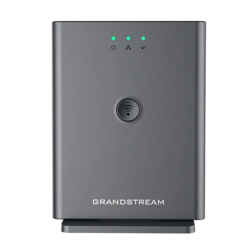 جراندستريم DP755 محطة قاعدة DECT VoIP مع صوت عالي الدقة، 10 حسابات SIP، 5 مكالمات متزامنة، مدى يصل حتى 400 متر