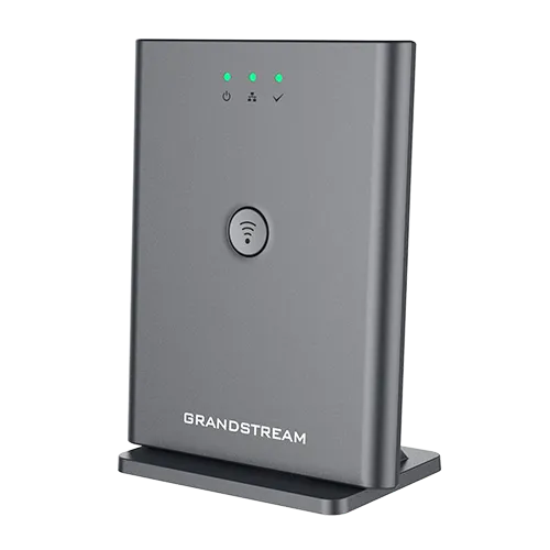 جراندستريم DP755 محطة قاعدة DECT VoIP مع صوت عالي الدقة، 10 حسابات SIP، 5 مكالمات متزامنة، مدى يصل حتى 400 متر
