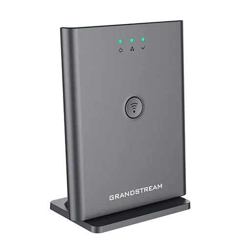 جراندستريم DP755 محطة قاعدة DECT VoIP مع صوت عالي الدقة، 10 حسابات SIP، 5 مكالمات متزامنة، مدى يصل حتى 400 متر