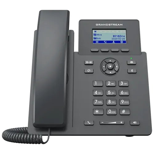 Grandstream GRP2601W 2-Line IP Phone, 2 SIP Accounts, 2.4GHz Wi-Fi 6, HD Audio, 5-Way Conference, GDMS & Noise Shield