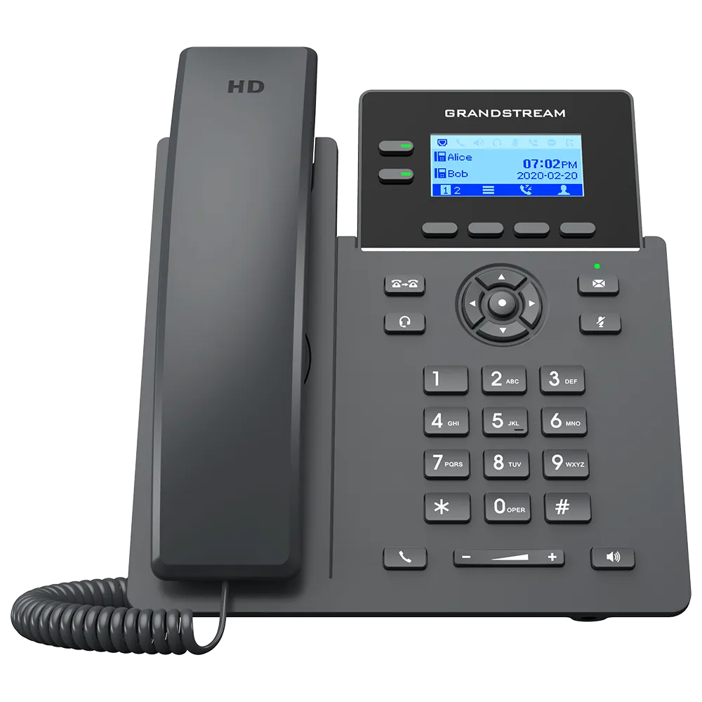 Grandstream GRP2602W IP Phone – Dual SIP, Wi-Fi, HD Audio, Gigabit Ethernet, PoE, Business VoIP Desk Phone