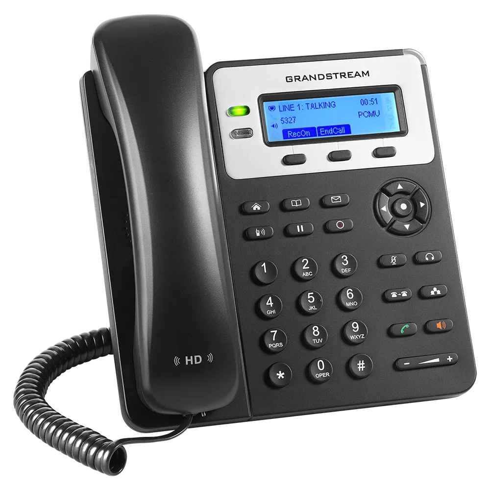هاتف IP Grandstream GXP1625 – يدعم خطي SIP، إيثرنت جيجابت، PoE، صوت HD، هاتف مكتبي للأعمال بنظام VoIP