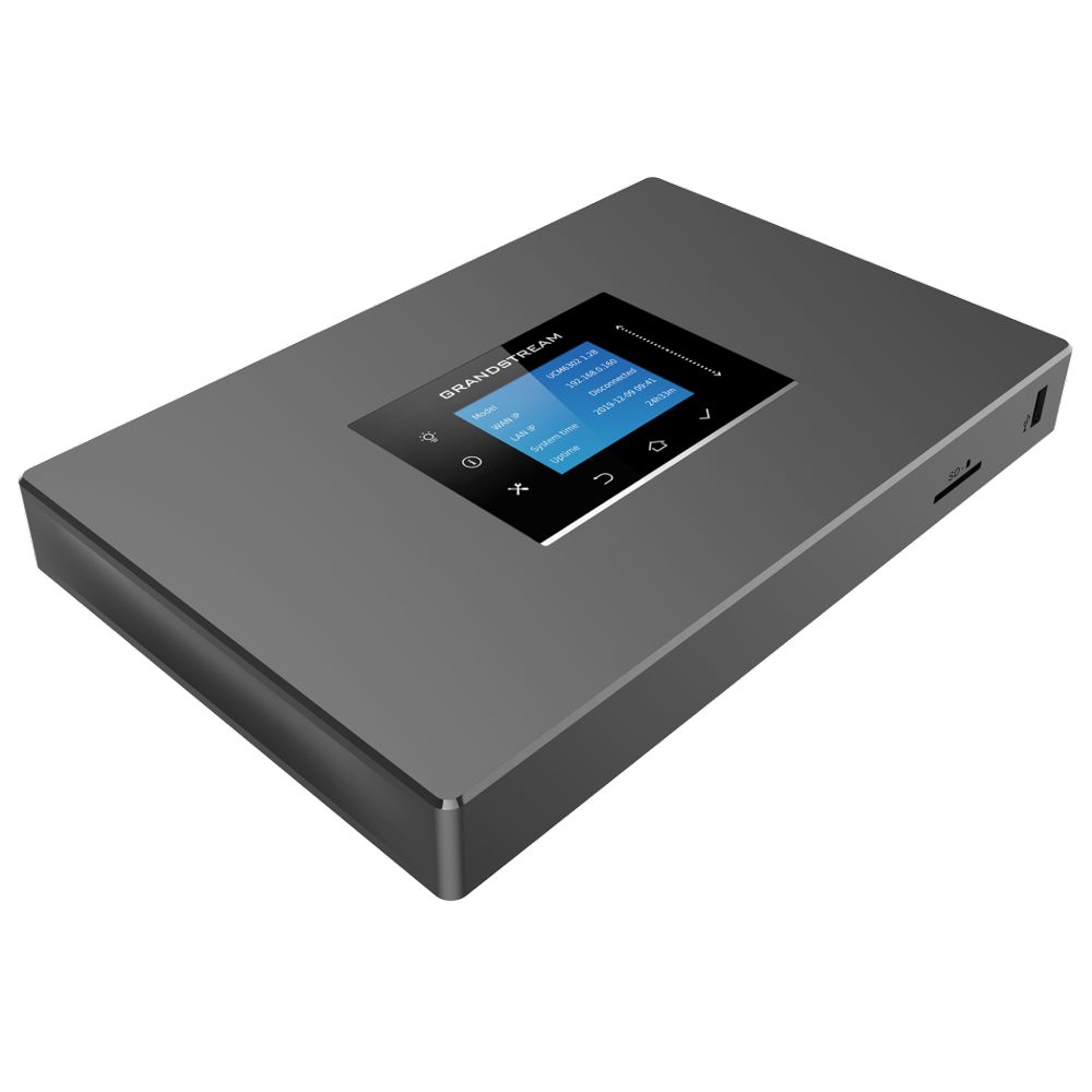 جراندستريم UCM6301 نظام IP PBX، 500 مستخدم، 75 مكالمة متزامنة، خادم SIP مدمج، نظام VoIP للمؤسسات