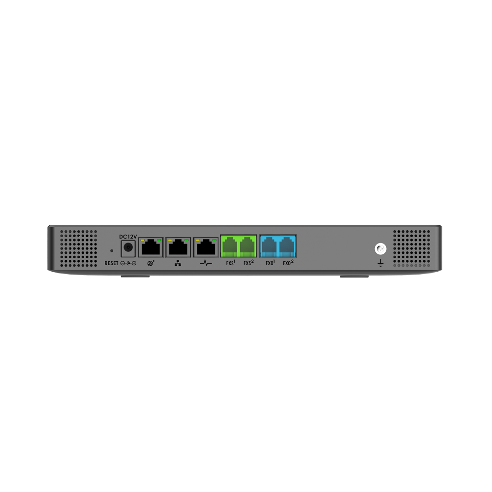 Grandstream UCM6302 IP PBX، 1000 مستخدم، 150 مكالمة متزامنة، منفذا FXO ومنفذا FXS، نظام VoIP للشركات