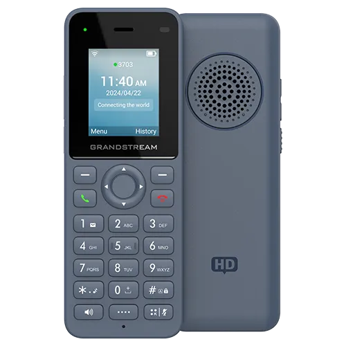 Grandstream WP816 Wi-Fi IP Phone with 2 SIP Accounts, HD Audio, Rechargeable Battery & Color LCD for Wireless VoIP Communication