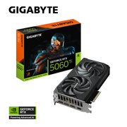GIGABYTE GeForce RTX 5060 Ti WINDFORCE 16G – ذاكرة 16 جيجابايت GDDR7، PCIe 5.0 x8، مروحتان، 2572 ميجاهرتز Boost، HDMI 2.1b وDisplayPort 2.1b