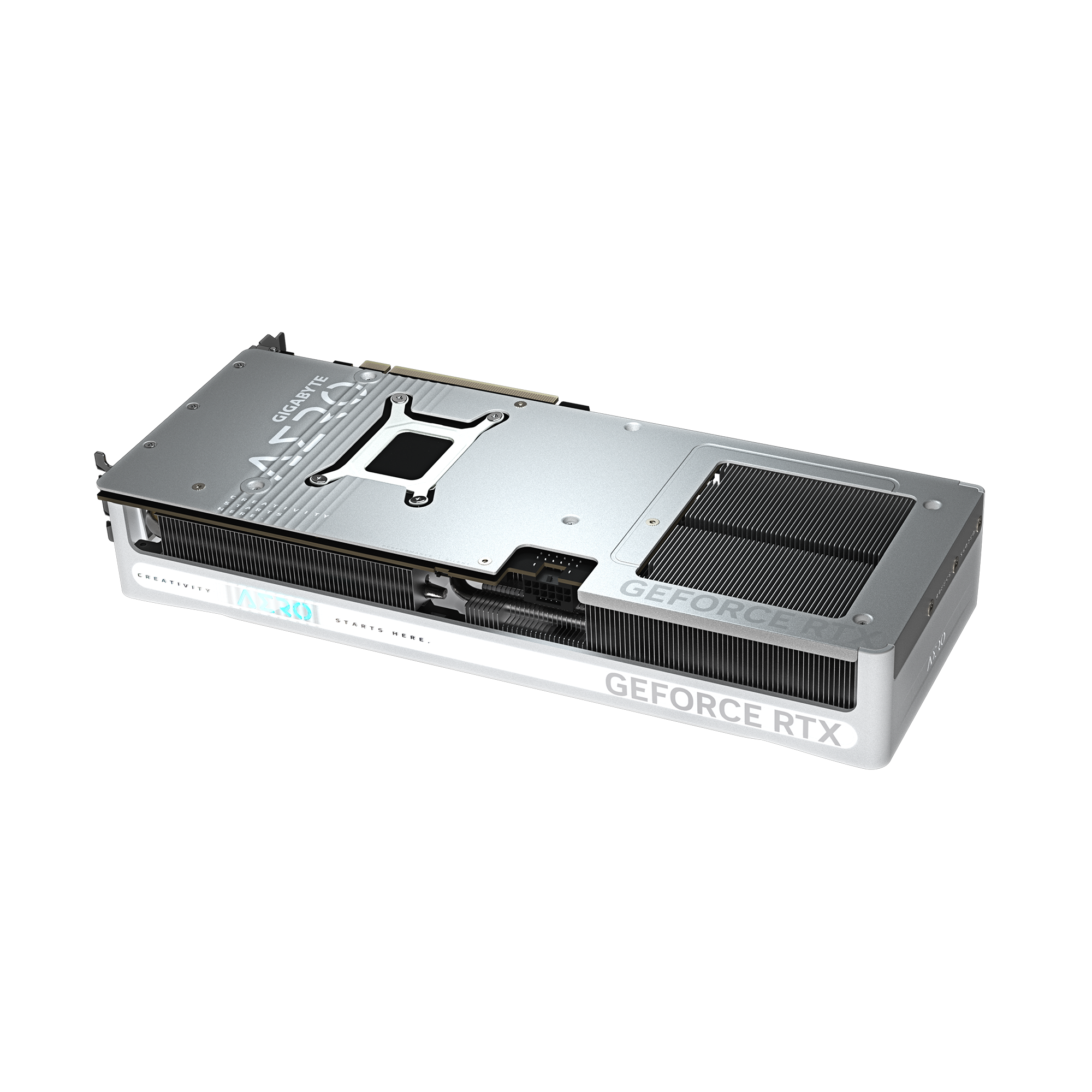 بطاقة الرسومات Gigabyte GeForce RTX 5080 AERO OC SFF سعة 16 جيجابايت (GV-N5080AERO-OC-16GD) - ذاكرة GDDR7 سعة 16 جيجابايت، وتقنية DLSS 4، وتبريد WINDFORCE، وإضاءة RGB، ونظام BIOS مزدوج