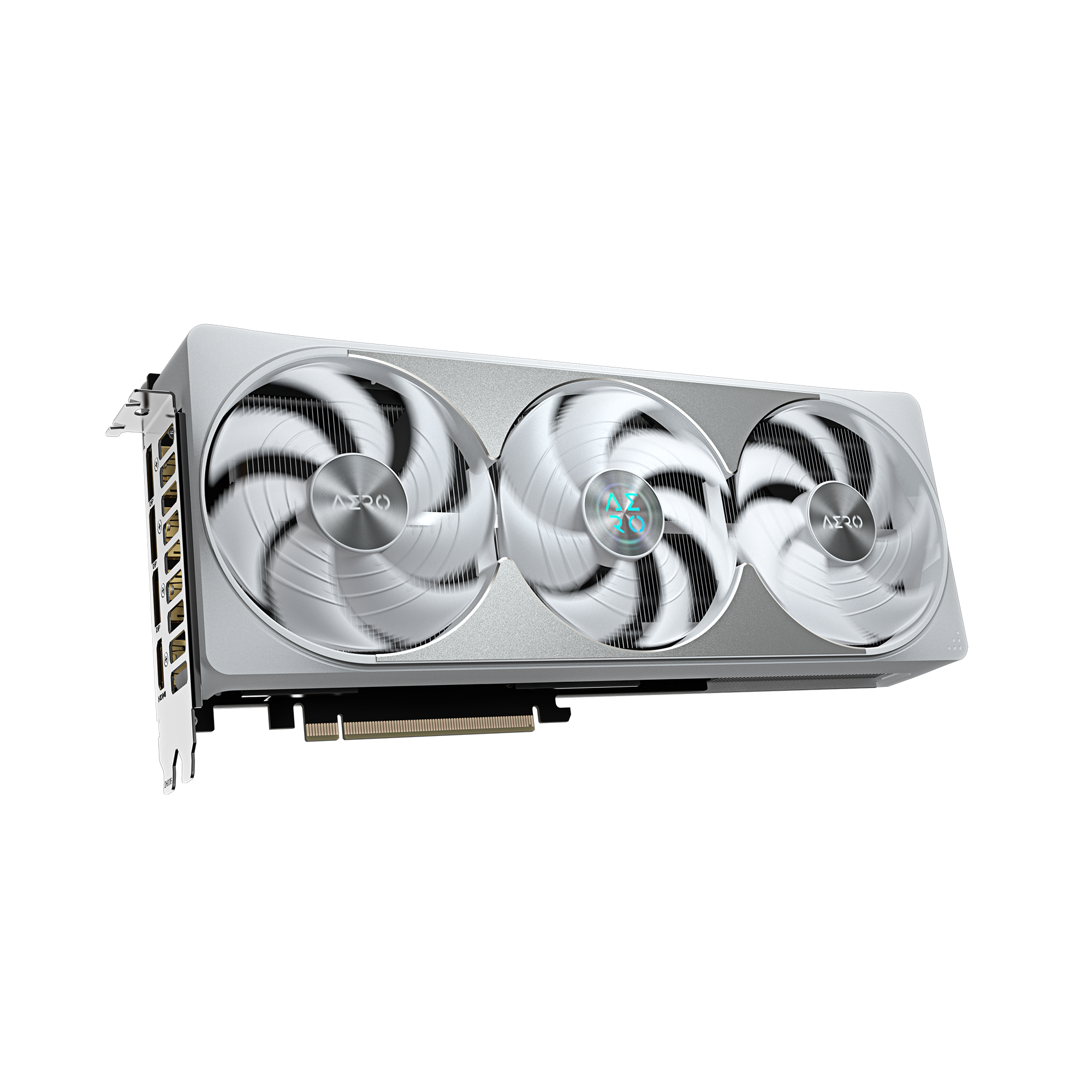 بطاقة الرسومات Gigabyte GeForce RTX 5080 AERO OC SFF سعة 16 جيجابايت (GV-N5080AERO-OC-16GD) - ذاكرة GDDR7 سعة 16 جيجابايت، وتقنية DLSS 4، وتبريد WINDFORCE، وإضاءة RGB، ونظام BIOS مزدوج