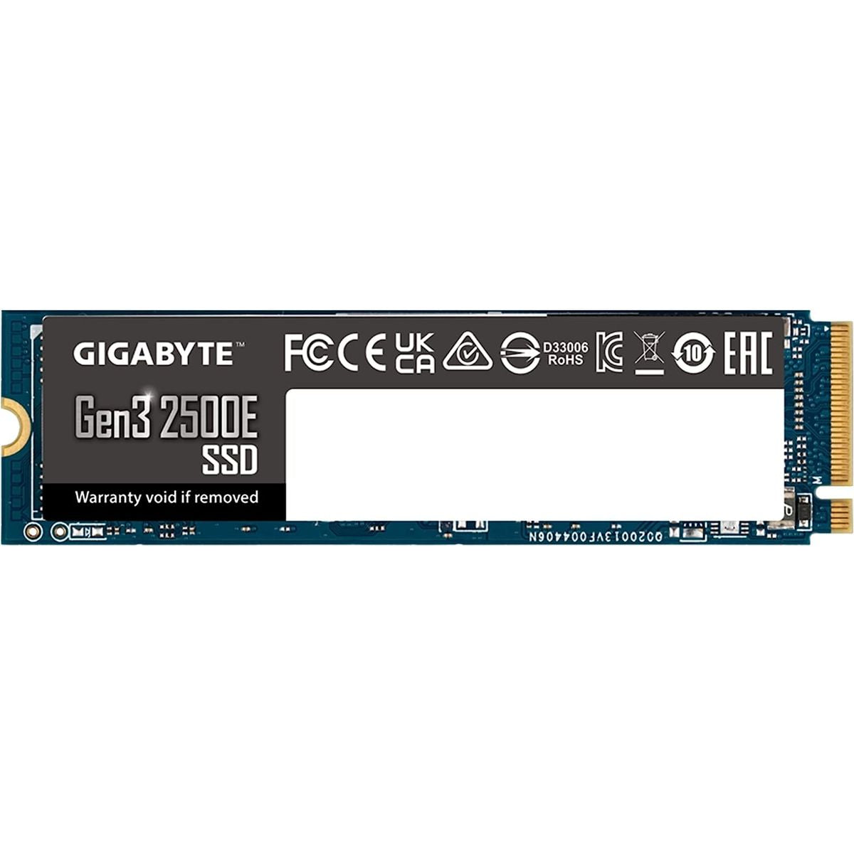 جيجابايت Gen3 2500E SSD M.2 NVME محرك الأقراص الصلبة الداخلي ذو الحالة الصلبة - 1 تيرابايت