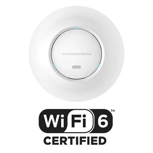 Grandstream GWN7660 Wi-Fi 6 Access Point, Dual-Band 2x2:2 MU-MIMO, 1.77Gbps, 500+ Clients, 175m Range, Dual Gigabit PoE