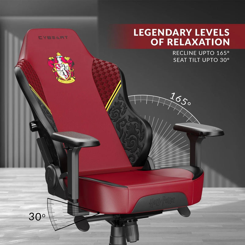 CYBEART | Gryffindor Gaming Chair - DC Comics | 4D Armrest | Inbuilt Lumbar Support | Supreme PU Leather, Ergonomic, Recline & Tilt