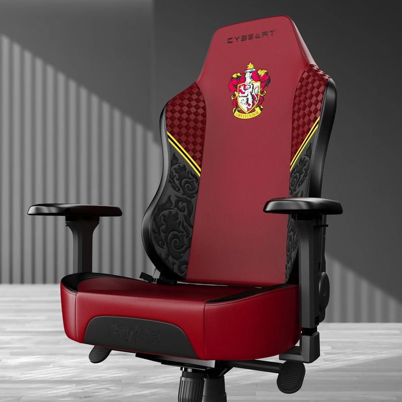 CYBEART | Gryffindor Gaming Chair - DC Comics | 4D Armrest | Inbuilt Lumbar Support | Supreme PU Leather, Ergonomic, Recline & Tilt