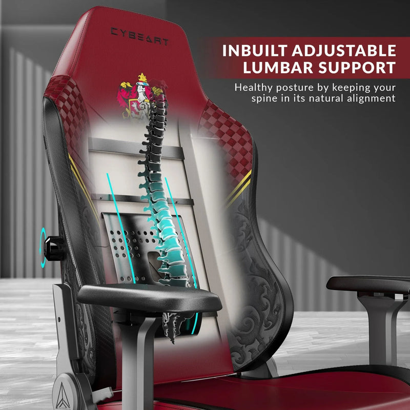 CYBEART | Gryffindor Gaming Chair - DC Comics | 4D Armrest | Inbuilt Lumbar Support | Supreme PU Leather, Ergonomic, Recline & Tilt